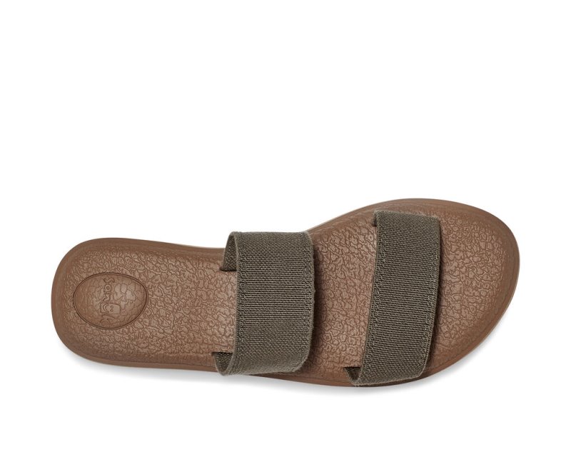 Sanuk Yoga Gora Women's Sandals Olive | Canada 70XYU